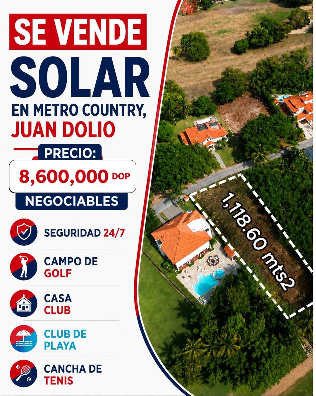 VENTA DE TERRENO EN METRO COUNTRY CLUB