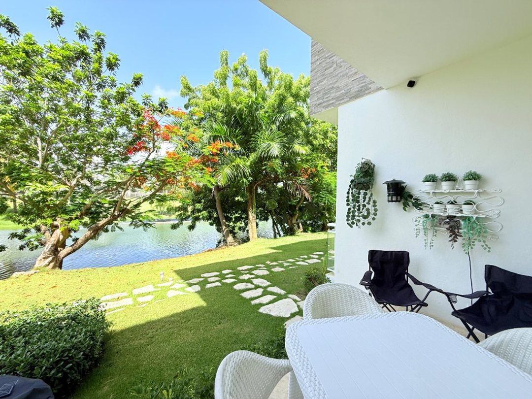 Apto 3 Hab en Cocotal, Amueblado, Vista al Lago