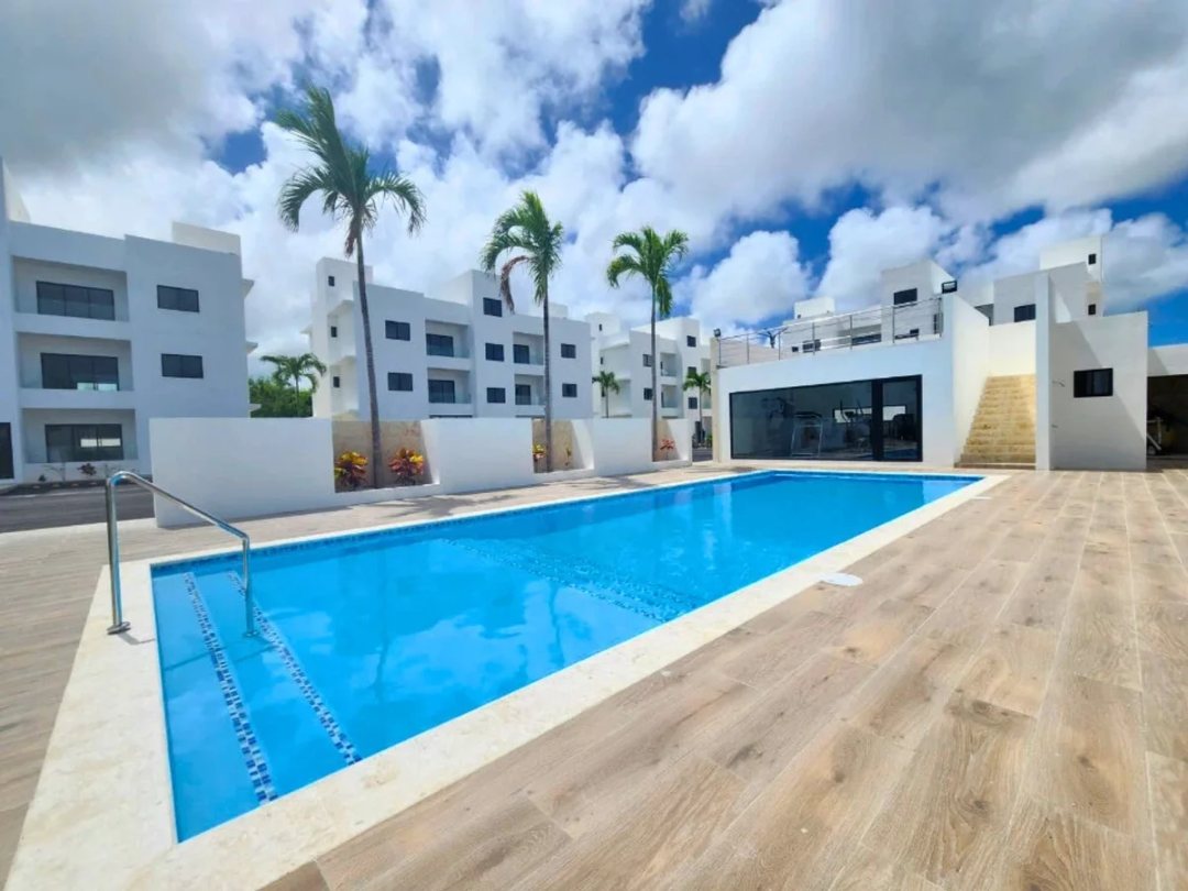 Apto. a Estrenar en Pueblo Bavaro 2H con Piscina