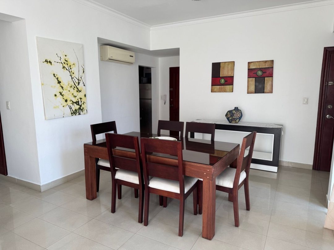 Apartamento en alquiler amueblado en Naco