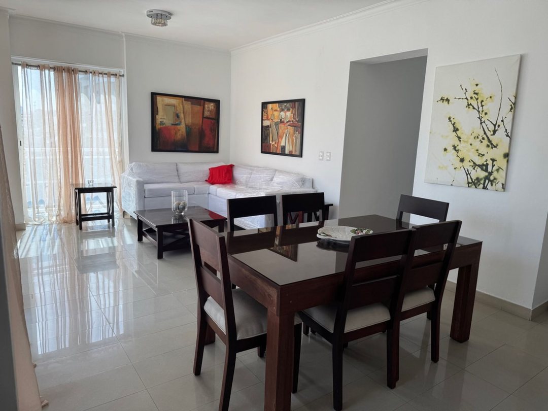 Apartamento en alquiler amueblado en Naco