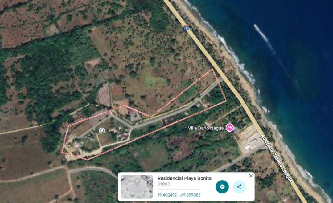 Terreno en venta en Playa Bonita, Nagua